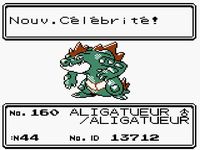 une photo d'Ã©cran de Pokemon Or sur Nintendo Game Boy Color